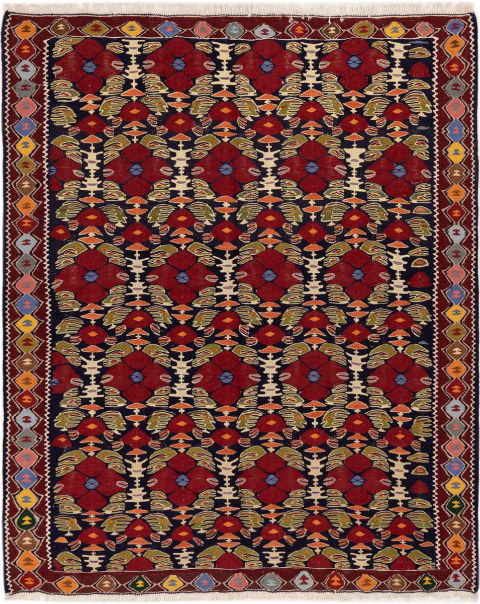 Persisk tæppe Kelim Senneh 144x121 144x121, Persisk tæppe Knyttet i hånden