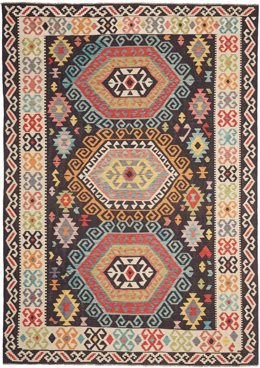 Afghanischer Teppich Kelim Afghan 9'8"x6'10" 9'8"x6'10", Perserteppich Handgewebt