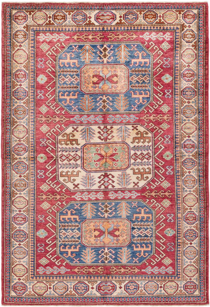 Afghanska mattan Super Kazak 226x156 226x156, Persisk matta Knuten för hand