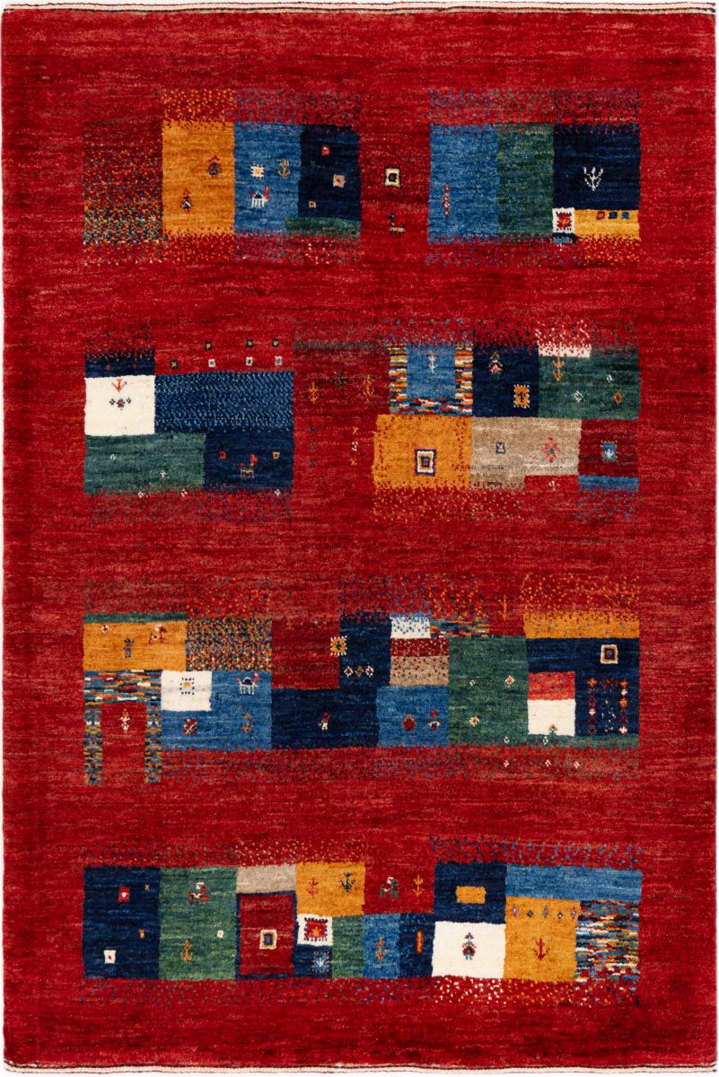 Tapis persan Persan Gabbeh Loribaft Atelier 122x83 122x83, Tapis persan Noué à la main