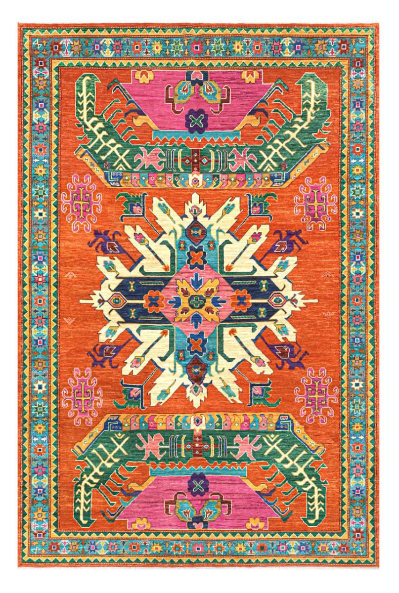 Pakistanilainen matto Kazak Edition 293x197 293x197, Persialainen matto Solmittu käsin