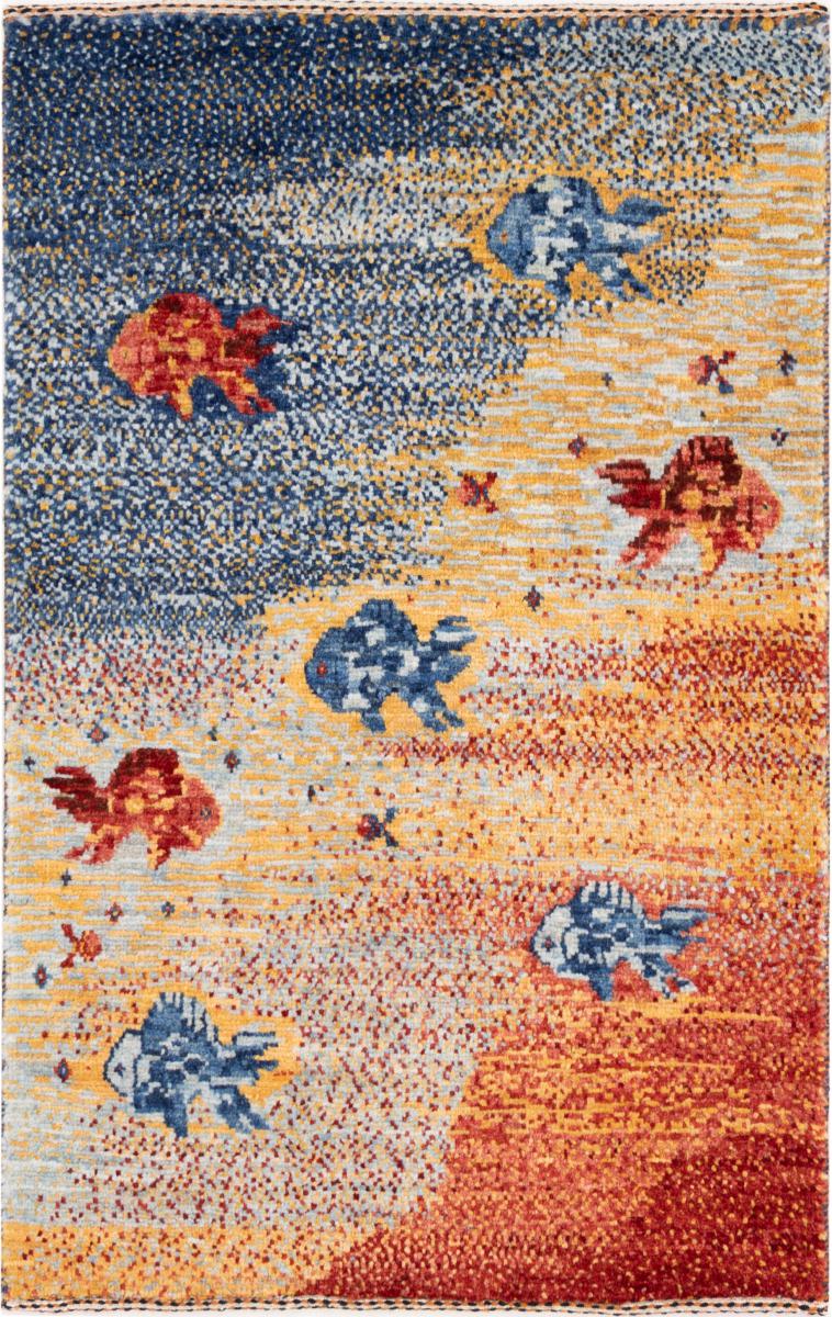 Perzisch tapijt Perzisch Gabbeh Loribaft Nowbaft 95x59 95x59, Perzisch tapijt Handgeknoopte