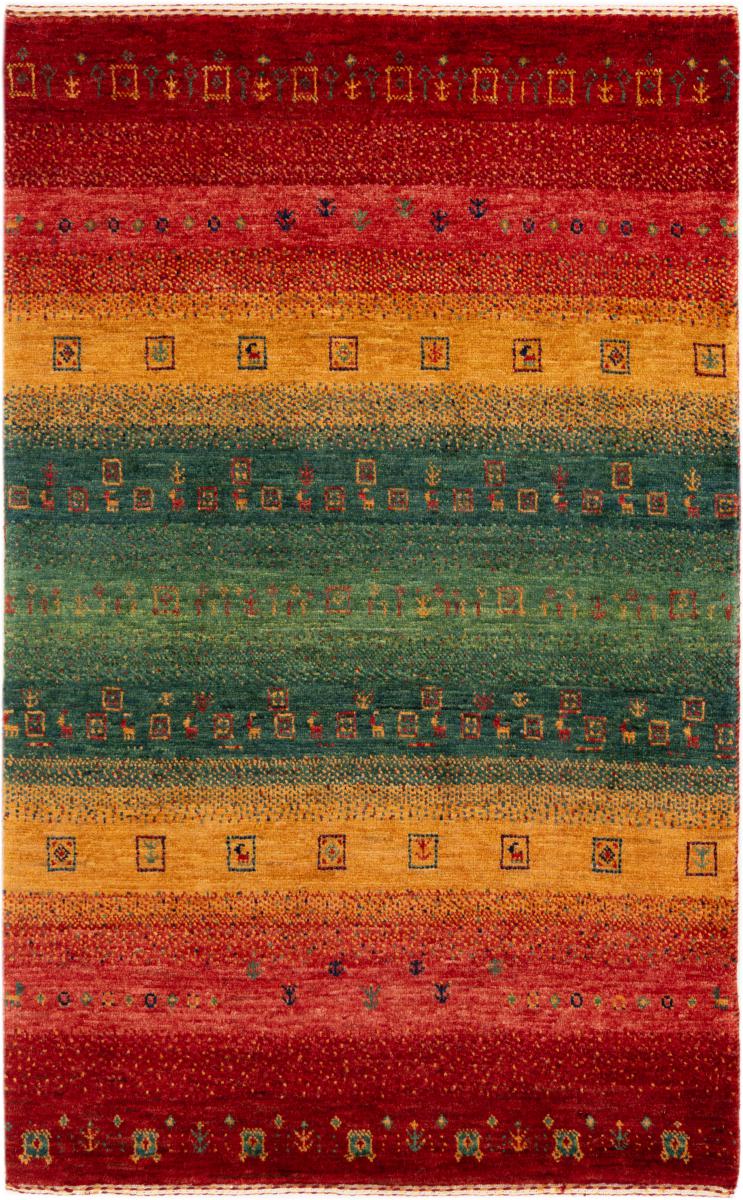 Tapis persan Persan Gabbeh Loribaft Atelier 125x78 125x78, Tapis persan Noué à la main