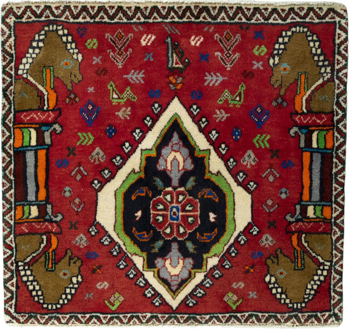 Persian Rug Shiraz 69x74 69x74, Persian Rug Knotted by hand