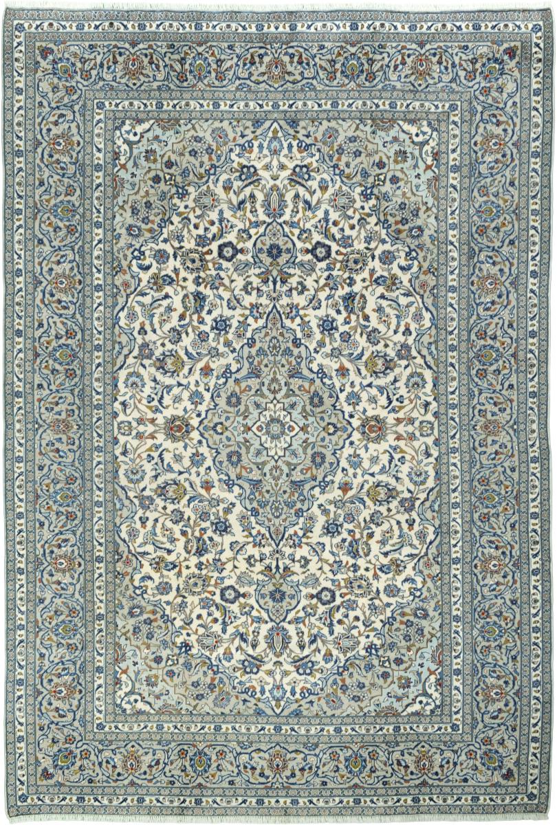 Tapis persan Kashan 357x246 357x246, Tapis persan Noué à la main