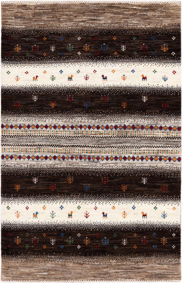 Tapis persan Persan Gabbeh Loribaft Atelier 127x81 127x81, Tapis persan Noué à la main