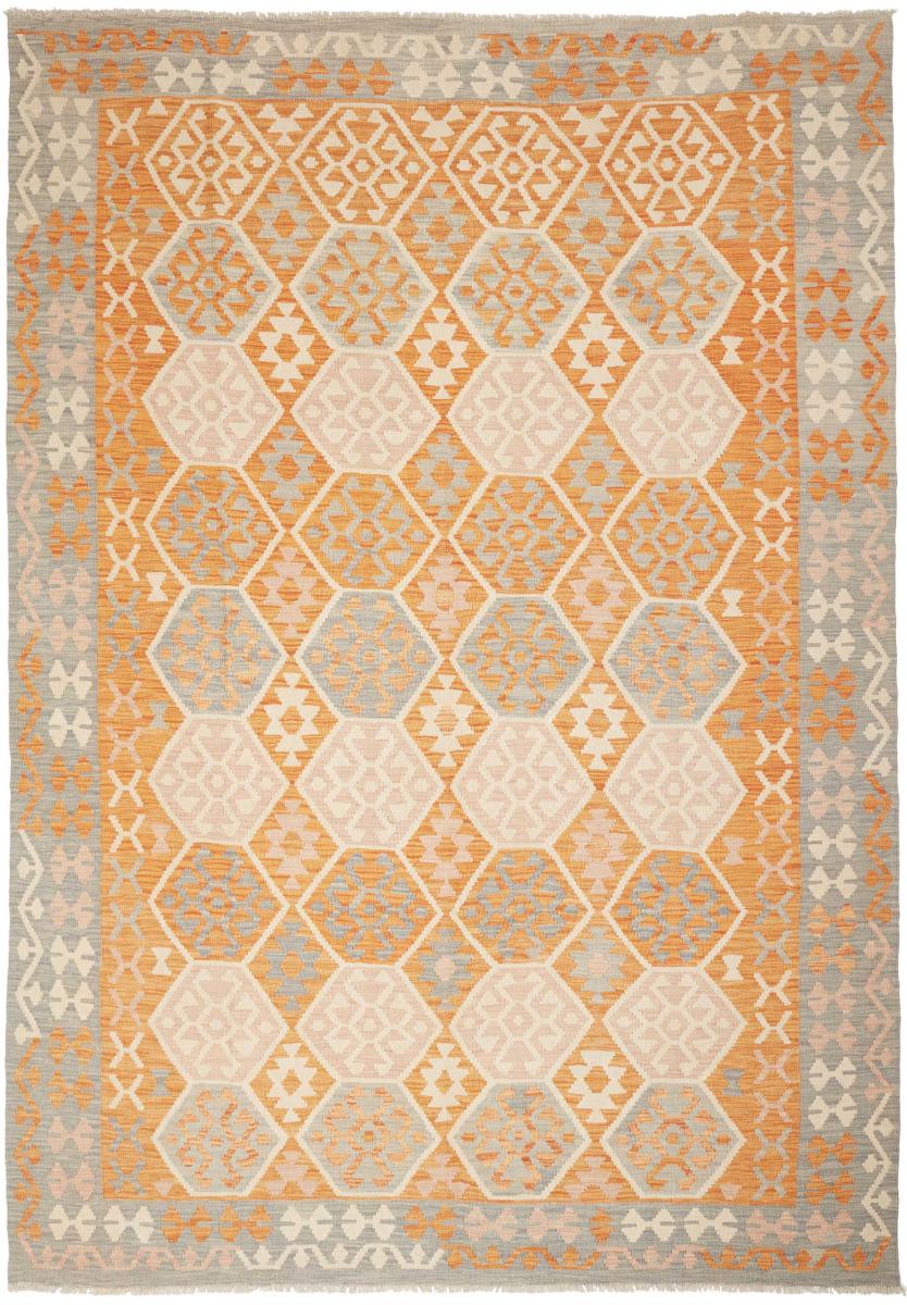 Tapis afghan Kilim Afghan 296x204 296x204, Tapis persan Tissé à la main