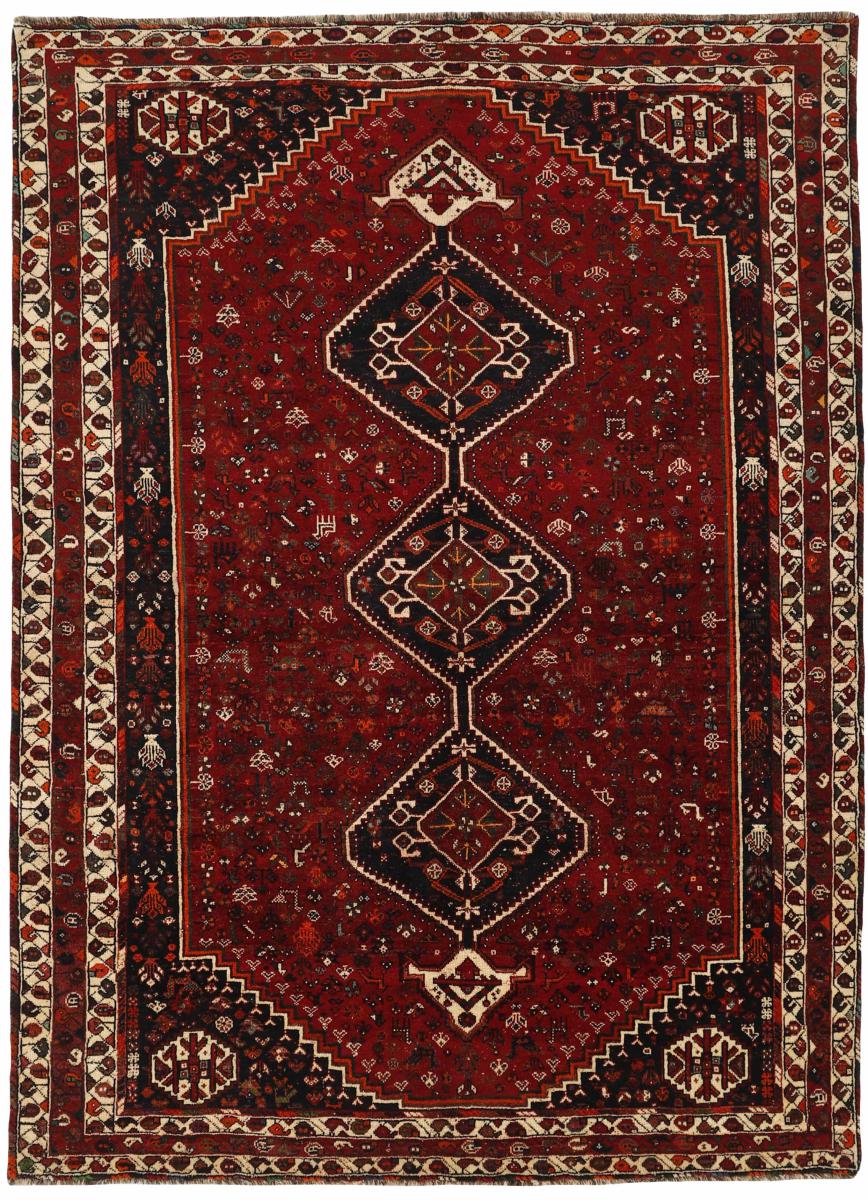 Persian Rug Ghashghai 10'6"x7'6" 10'6"x7'6", Persian Rug Knotted by hand