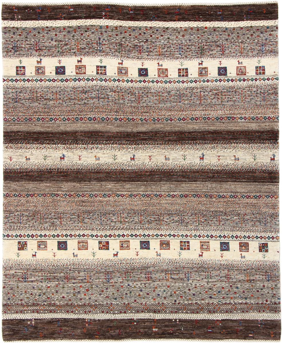 Tapis persan Persan Gabbeh Loribaft Nowbaft 179x149 179x149, Tapis persan Noué à la main