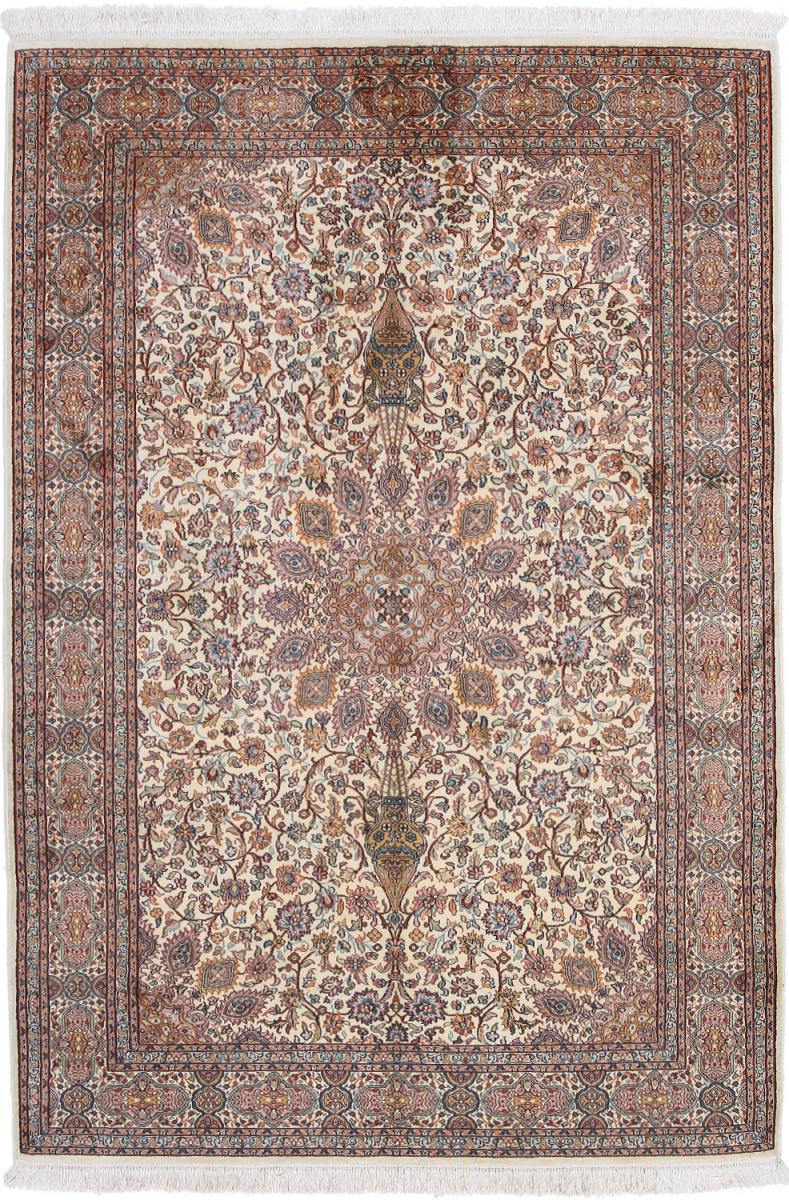 Tapete indiano Kashmir Seda 186x126 186x126, Tapete persa Atado à mão