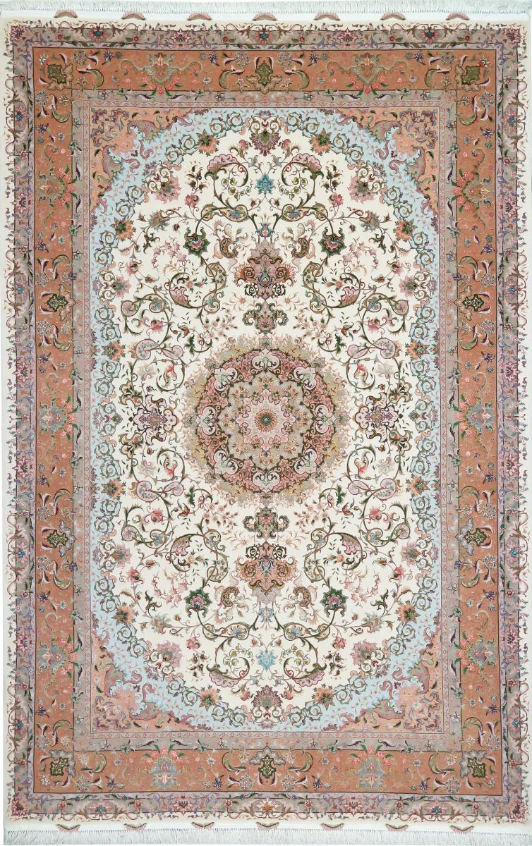 Tapete persa Tabriz Fio de Seda 301x199 301x199, Tapete persa Atado à mão