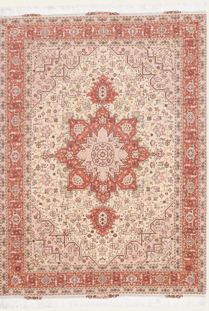 Tapis persan Tabriz 50Raj 207x154 207x154, Tapis persan Noué à la main