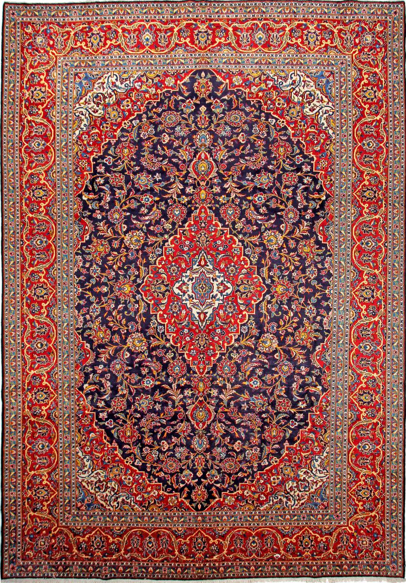 Persisk teppe Keshan 418x291 418x291, Persisk teppe Knyttet for hånd