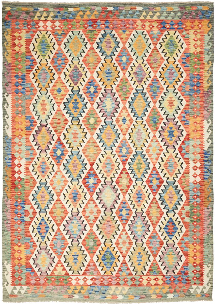 Afghanischer Teppich Kelim Afghan 295x208 295x208, Perserteppich Handgewebt