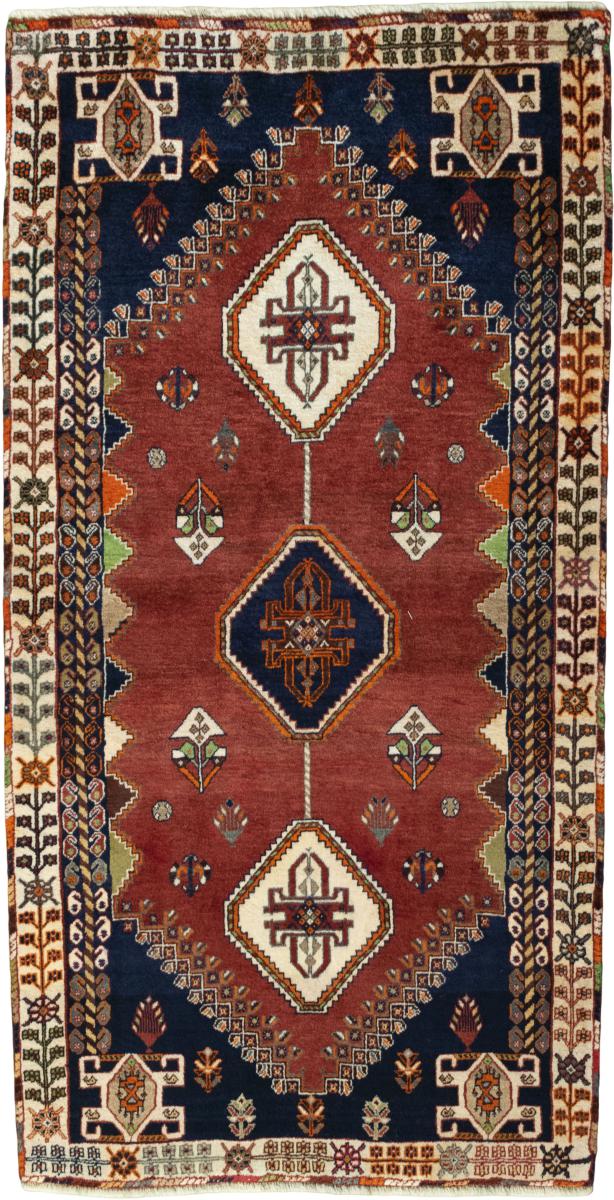 Tapis persan Shiraz 191x99 191x99, Tapis persan Noué à la main