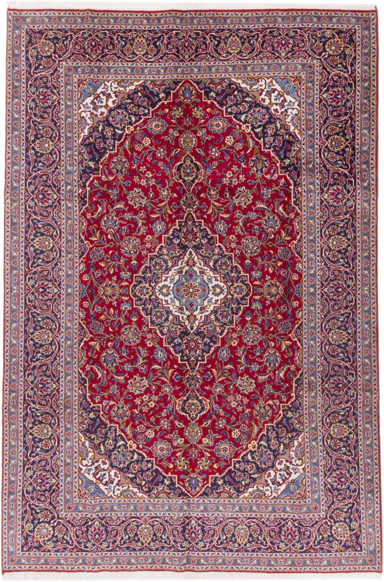 Tapis persan Kashan 344x232 344x232, Tapis persan Noué à la main