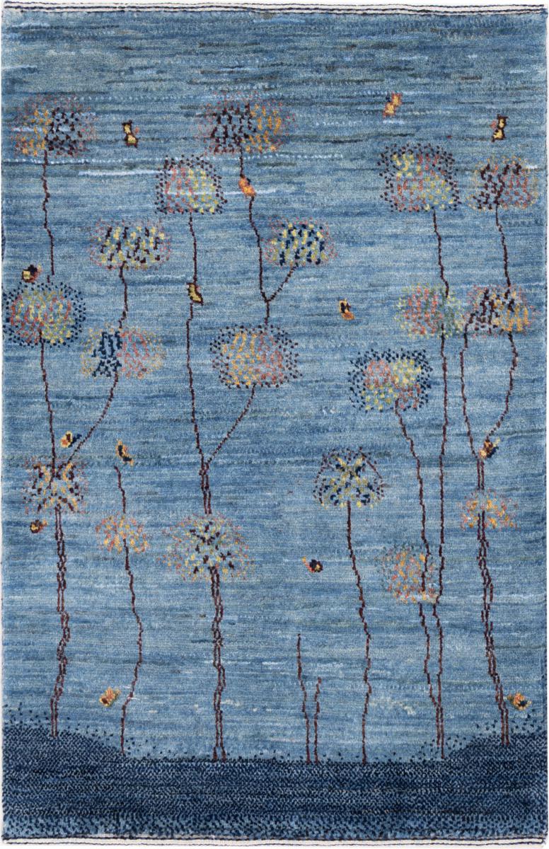 Persisk tæppe Persisk Gabbeh Loribaft Nowbaft 95x64 95x64, Persisk tæppe Knyttet i hånden