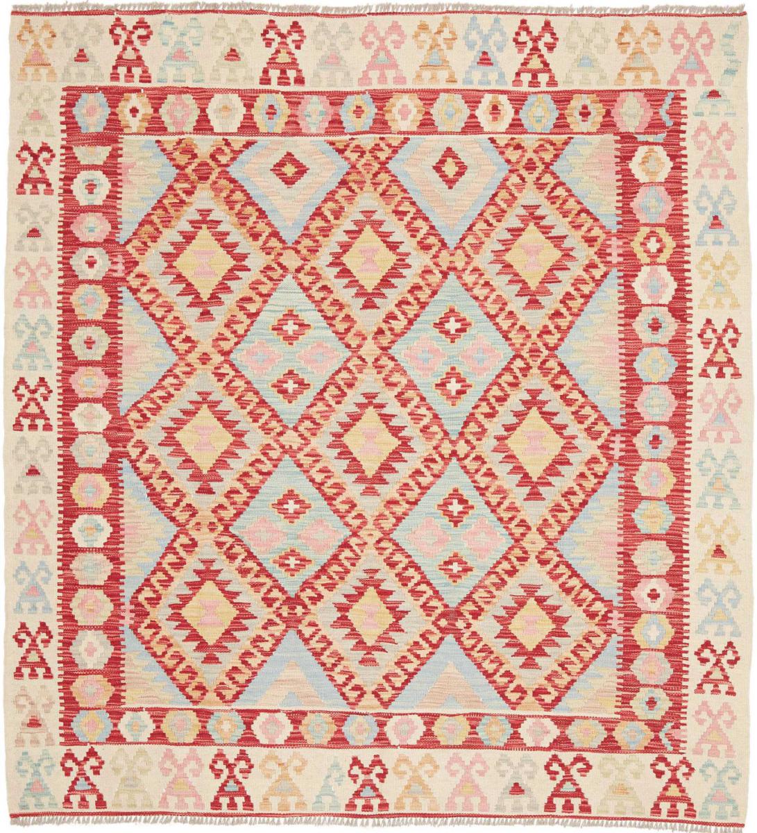 Afghansk tæppe Kelim Afghan 180x166 180x166, Persisk tæppe Håndvævet