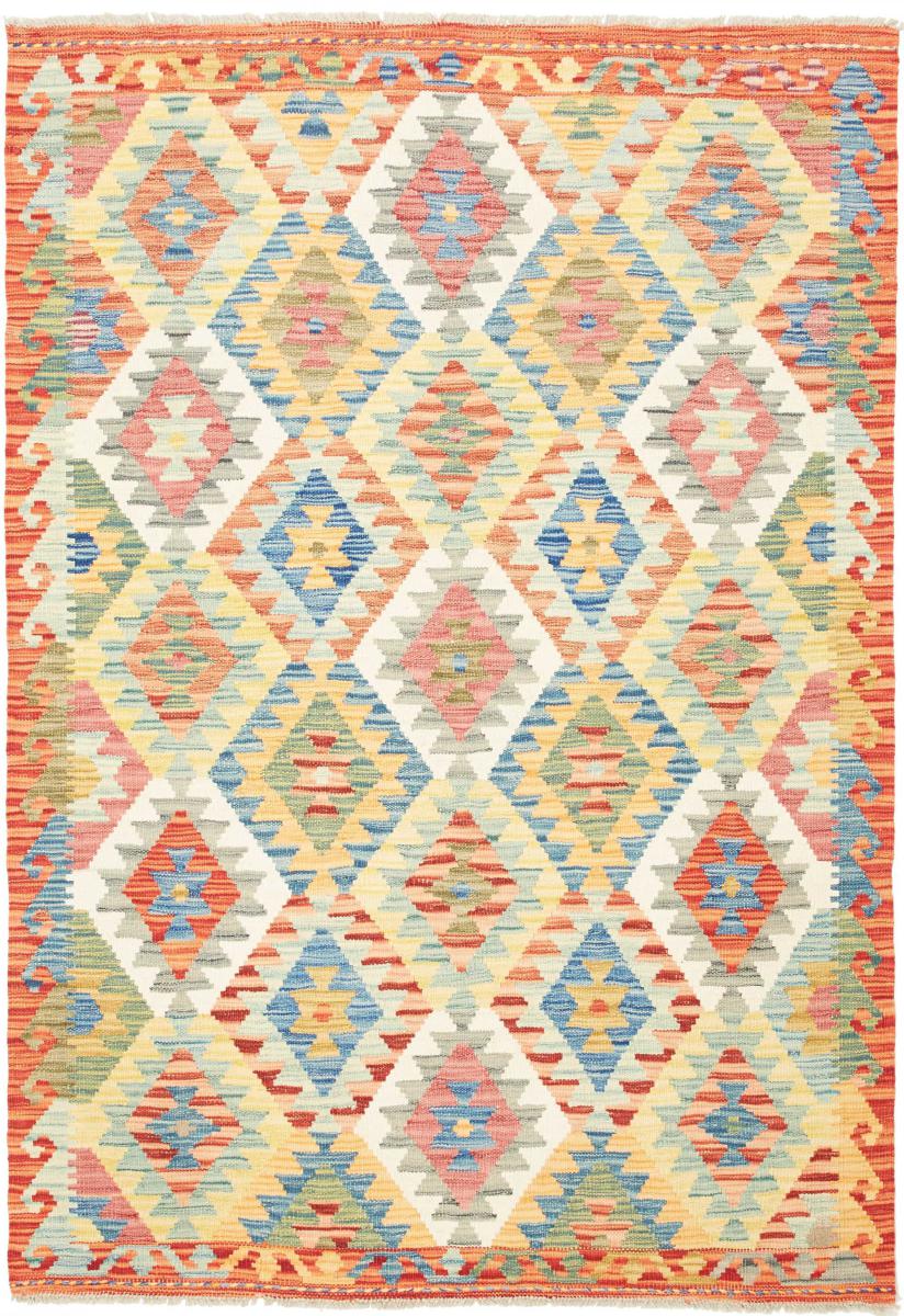 Afghanischer Teppich Kelim  Afghan 187x127 187x127, Perserteppich Handgewebt