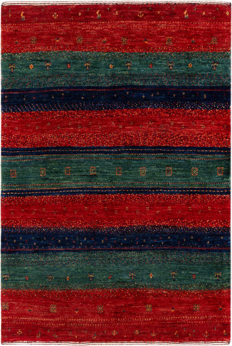 Tapis persan Persan Gabbeh Loribaft Atelier 119x83 119x83, Tapis persan Noué à la main