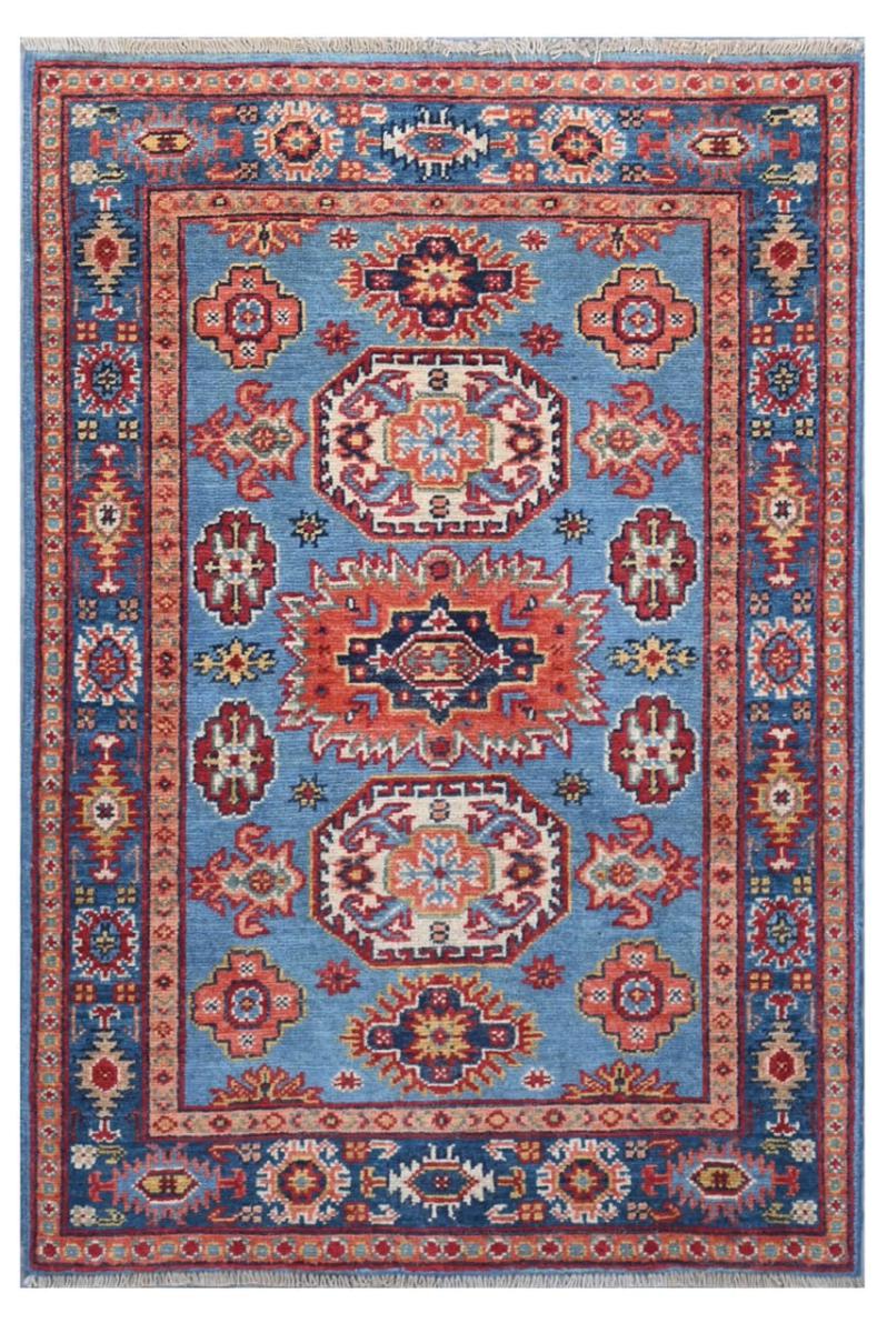 Tapis afghan Kazak  Diyar 129x77 129x77, Tapis persan Noué à la main