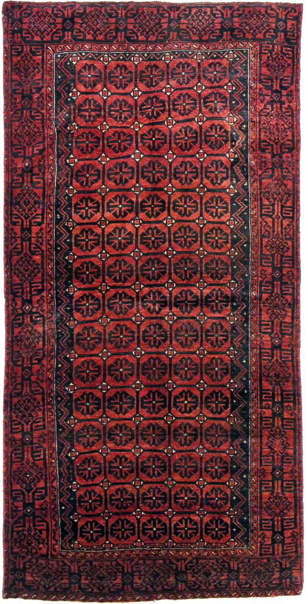 Tapis persan Baloutche 204x100 204x100, Tapis persan Noué à la main