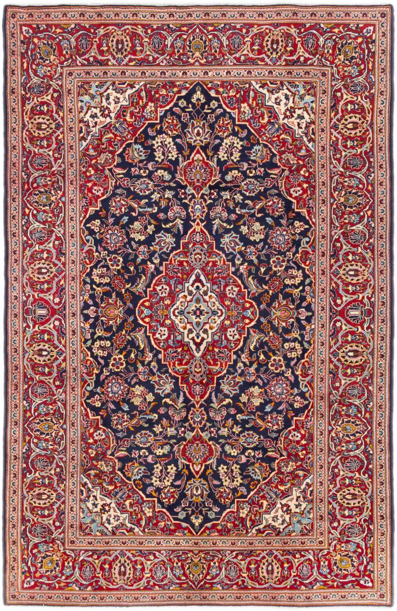Tapis persan Kashan 313x202 313x202, Tapis persan Noué à la main