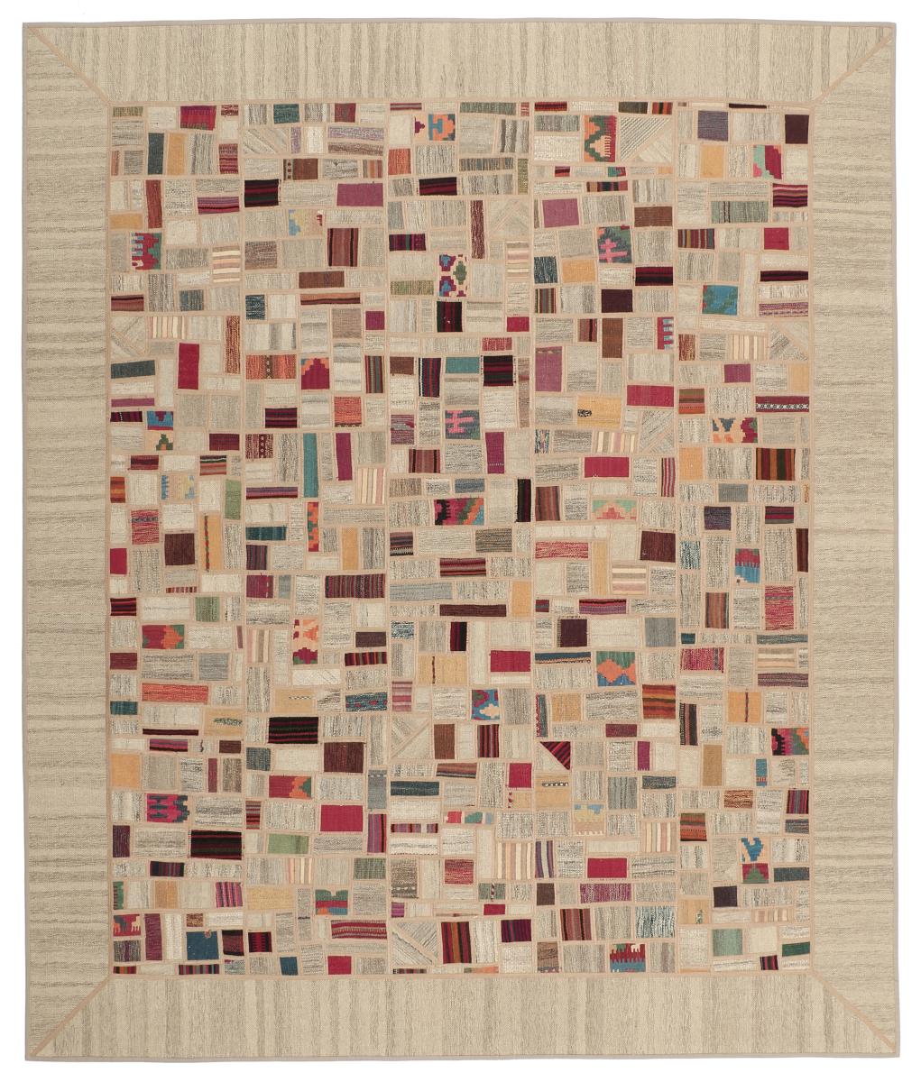 Tapete persa Kilim Patchwork 9'11"x8'3" 9'11"x8'3", Tapete persa Tecido à mão