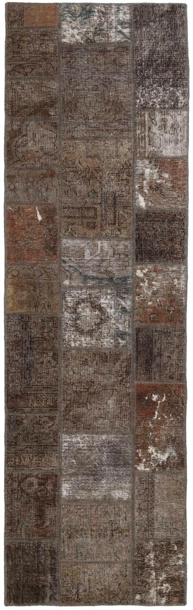 Persian Rug Patchwork 8'4"x2'4" 8'4"x2'4", Persian Rug Knotted by hand