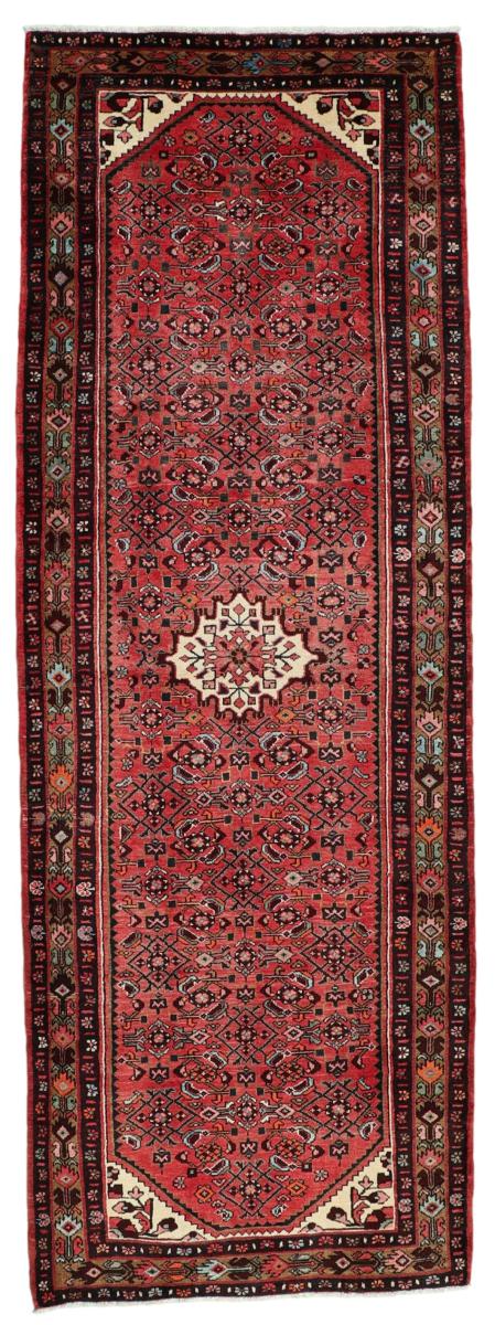 Persian Rug Hamadan 11'3"x3'11" 11'3"x3'11", Persian Rug Knotted by hand
