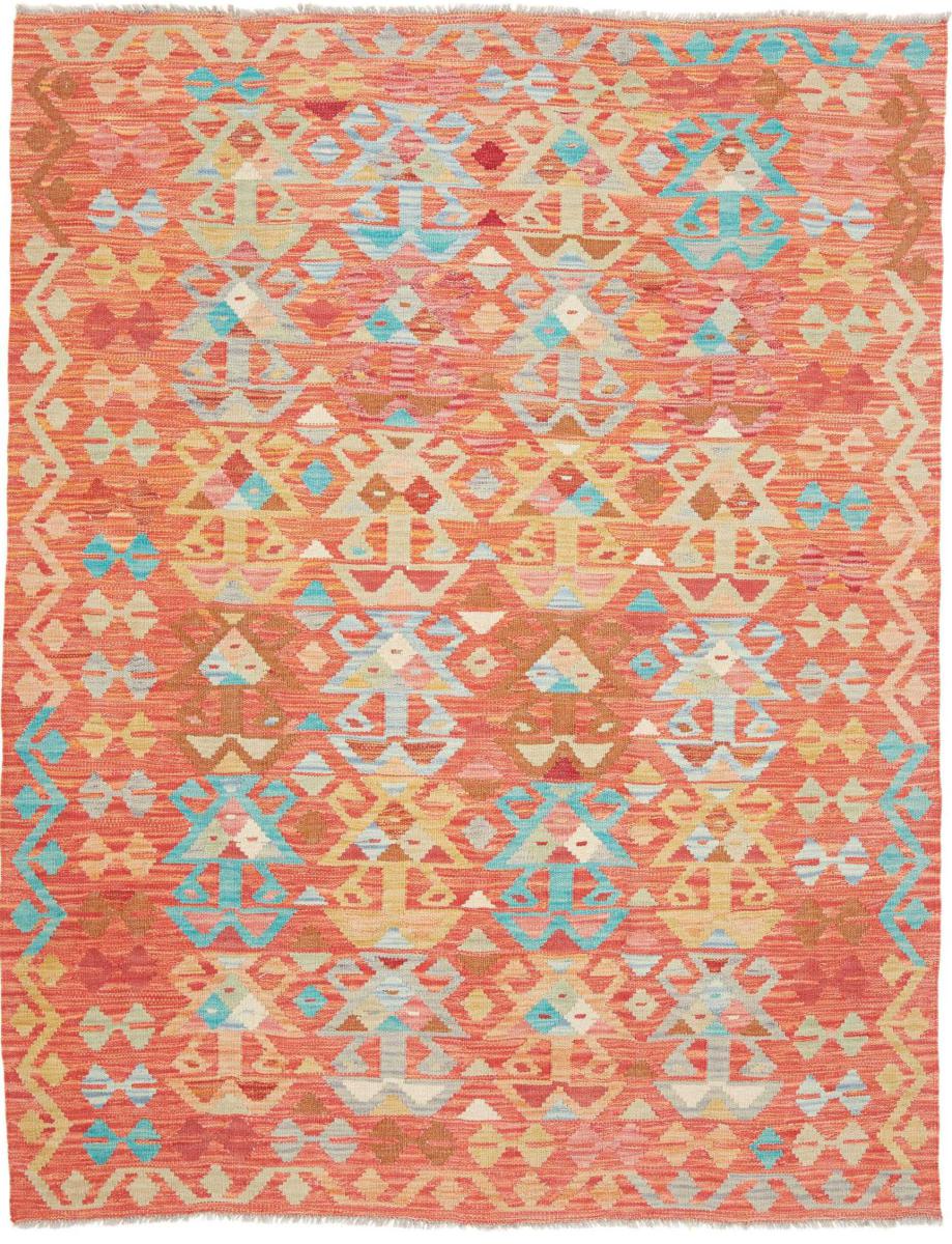 Alfombra afgana Kelim Afghan 196x147 196x147, Alfombra persa Tejido a mano