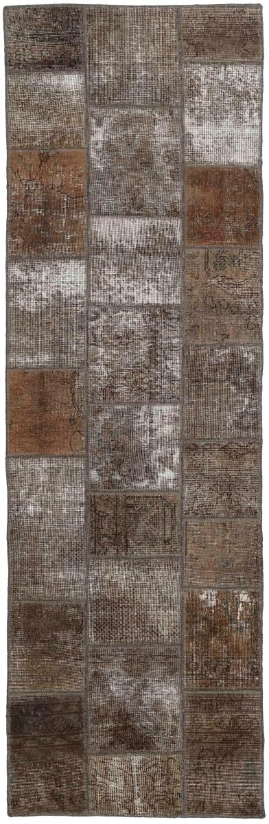 Persian Rug Patchwork 8'5"x2'5" 8'5"x2'5", Persian Rug Knotted by hand