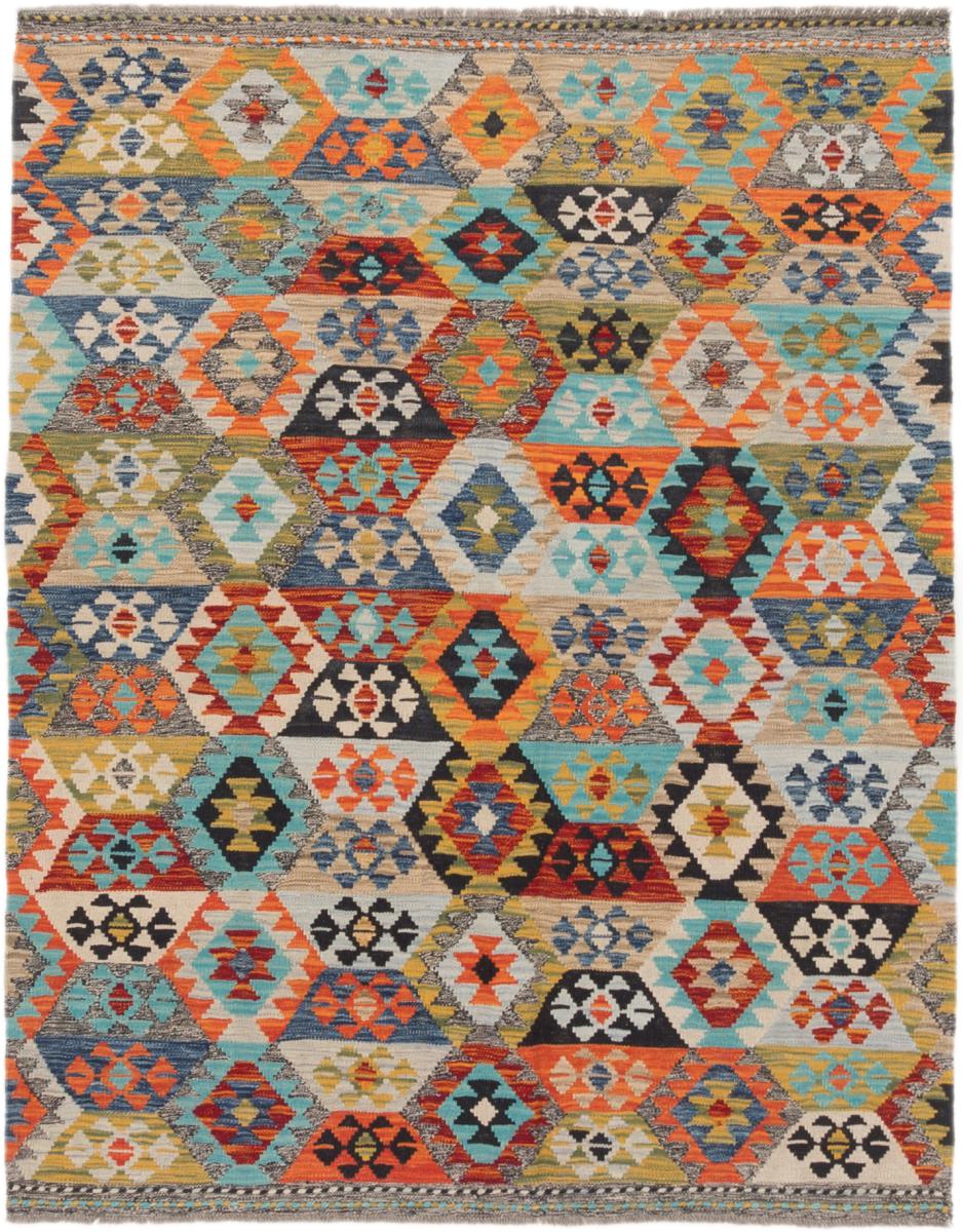 Tapete afegão Kilim Afegão 198x156 198x156, Tapete persa Tecido à mão