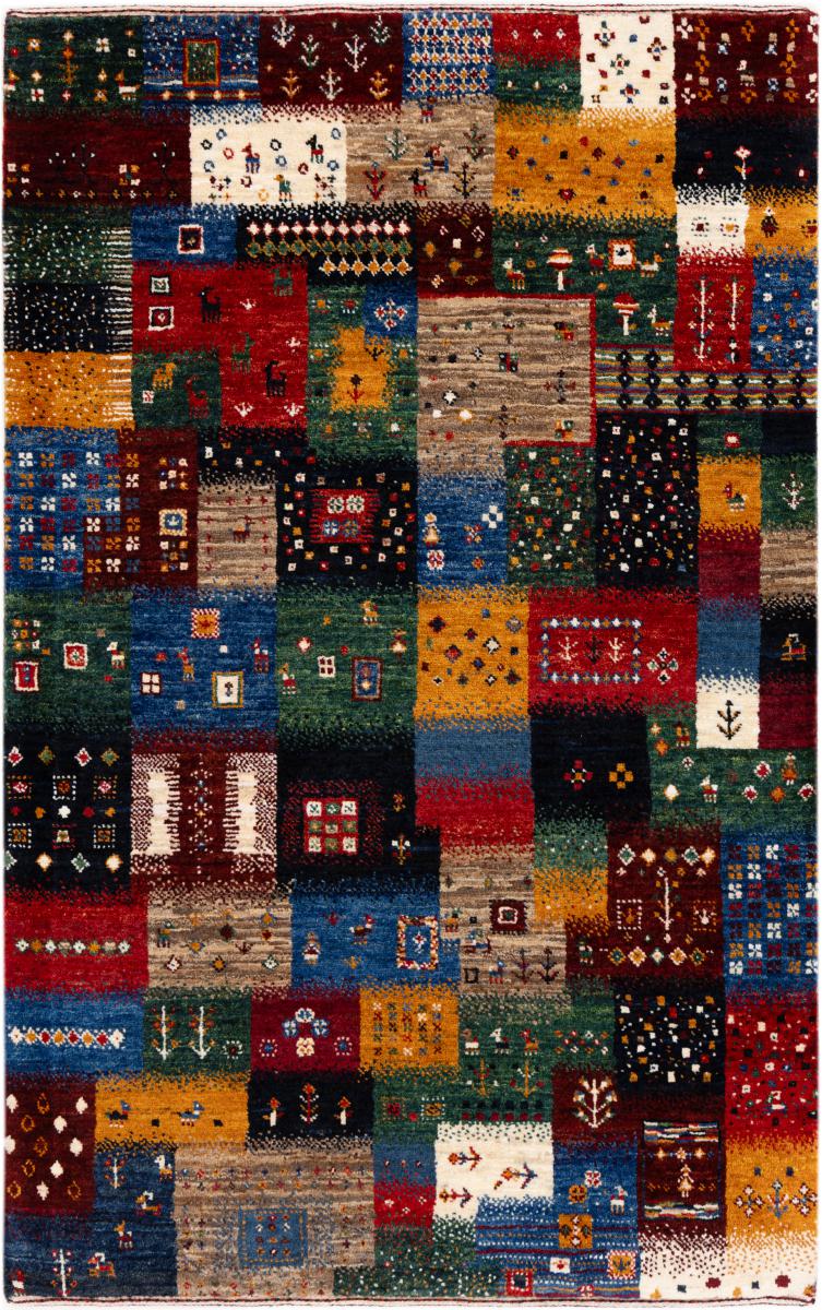 Persian rug Persian Gabbeh Loribaft Atelier 4'3"x2'9" 4'3"x2'9", Persian rug Hand-knotted