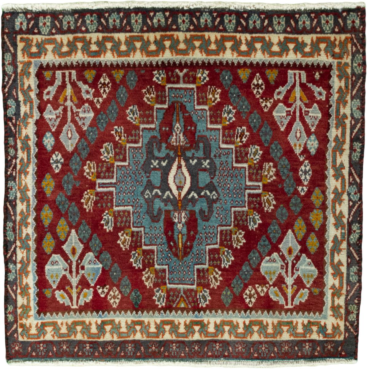 Perzisch tapijt Shiraz 62x64 62x64, Perzisch tapijt Handgeknoopte
