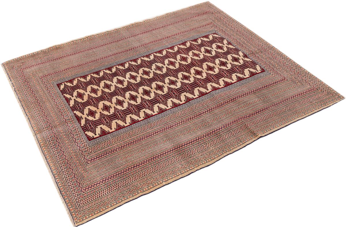 Turkaman Vieja Urdimbre de Seda - 1