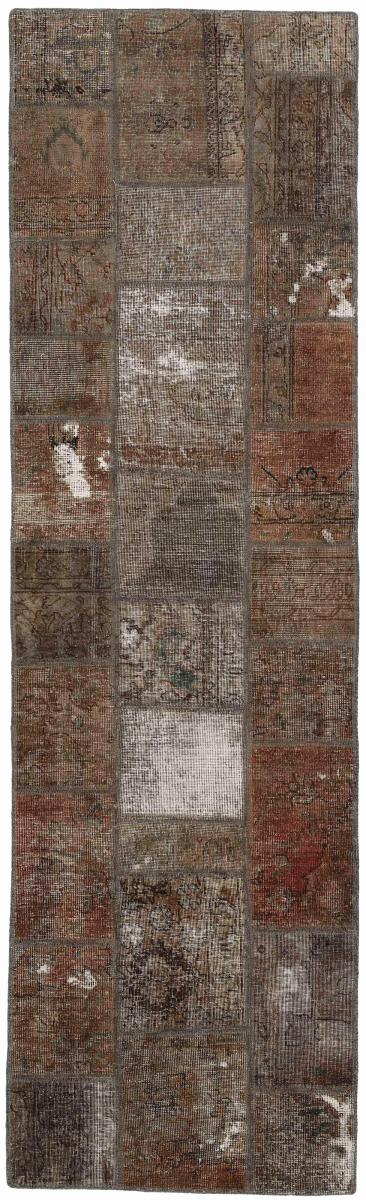 Persian Rug Patchwork 8'5"x2'5" 8'5"x2'5", Persian Rug Knotted by hand