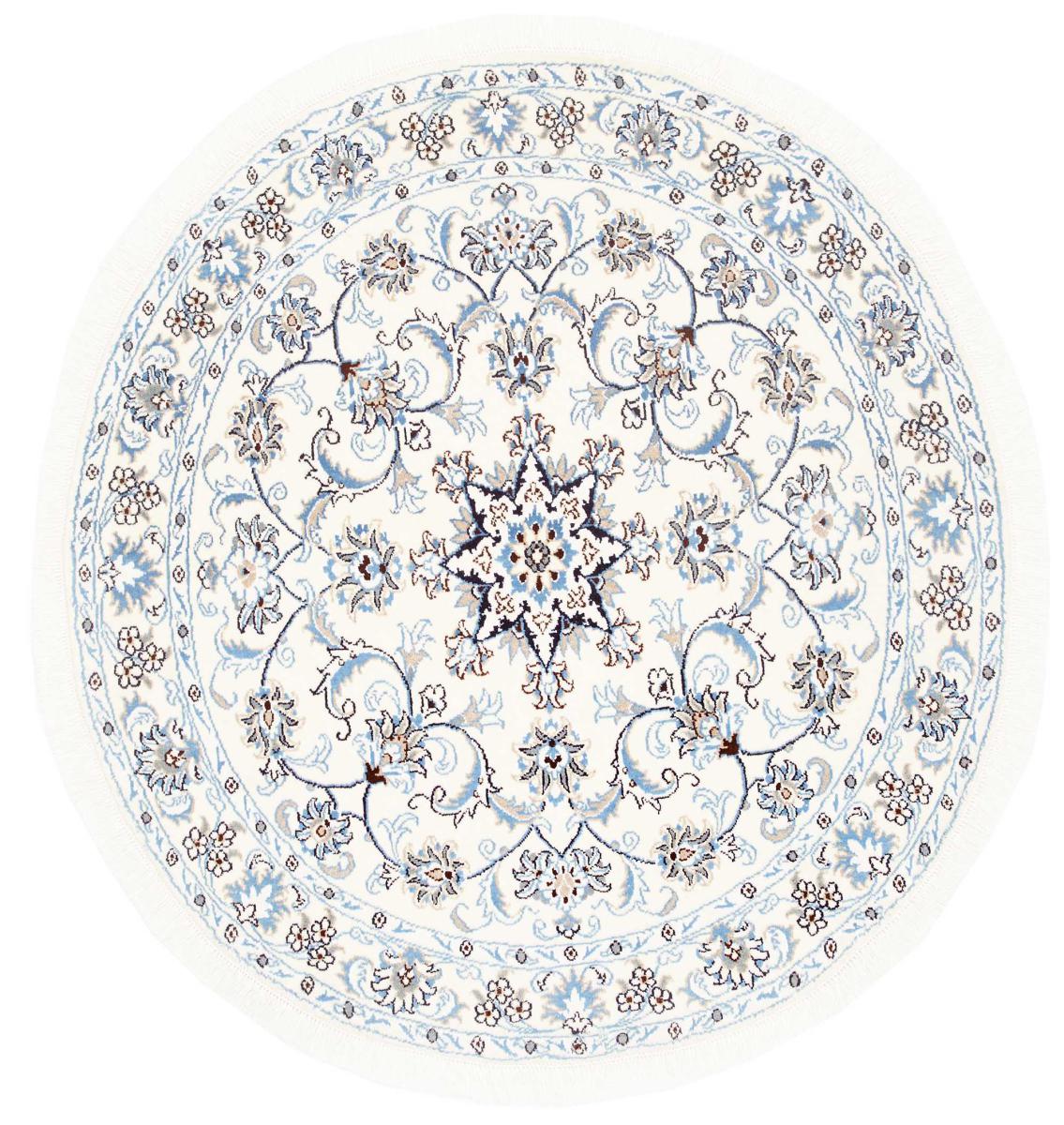 Περσικό χαλί Nain 146x143 146x143, Περσικό χαλί Οι κόμποι έγιναν με το χέρι