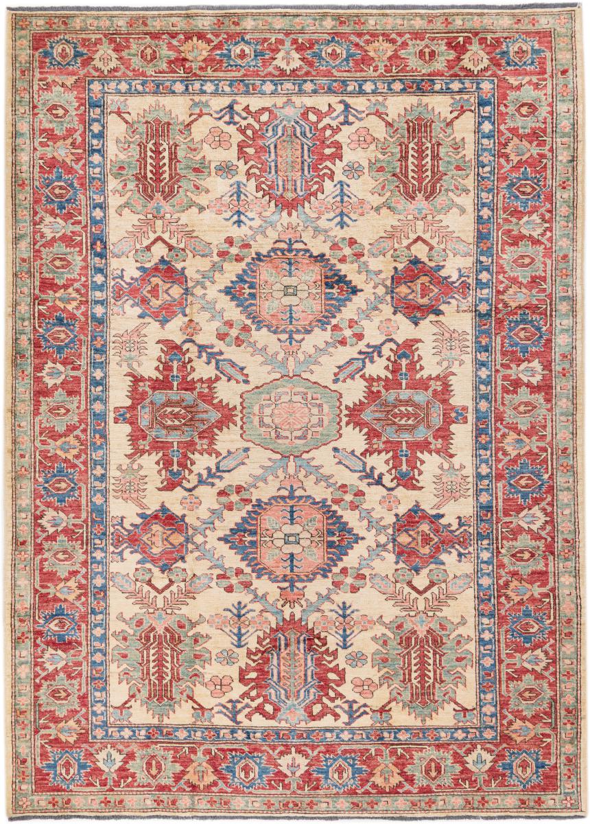 Afghan rug Super Kazak 244x175 244x175, Persian Rug Knotted by hand