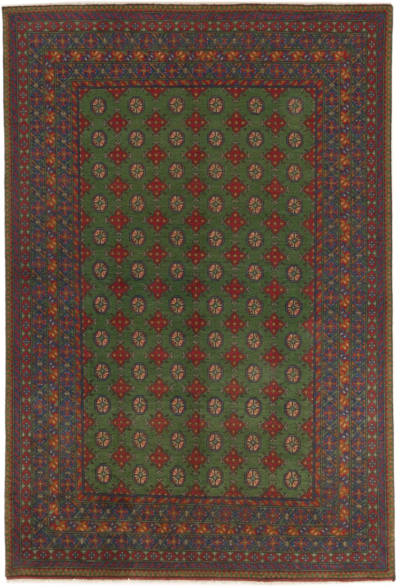 Afghanischer Teppich Afghan Akhche 9'7"x6'6" 9'7"x6'6", Perserteppich Handgeknüpft
