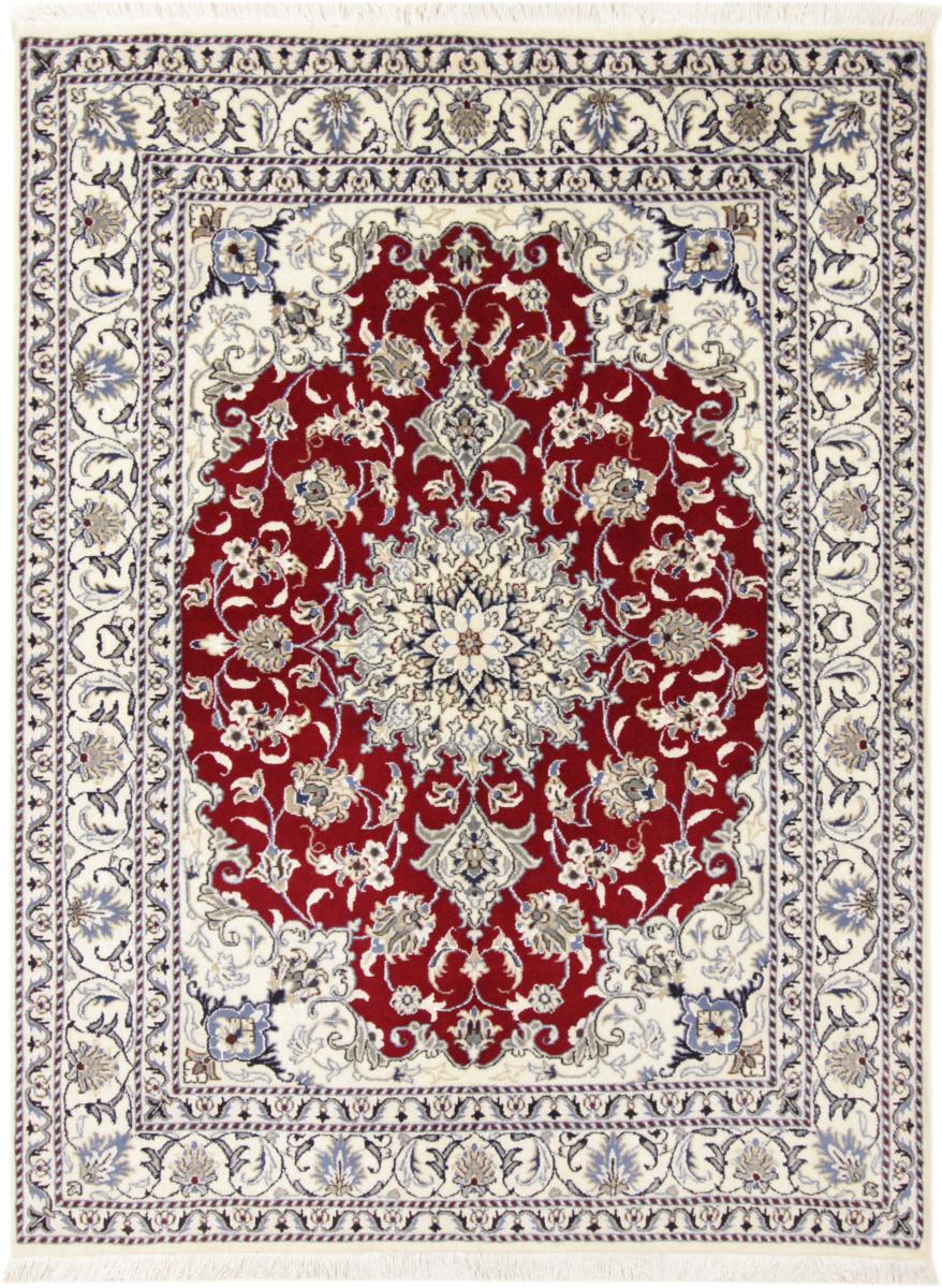 Tapis persan Nain 189x144 189x144, Tapis persan Noué à la main