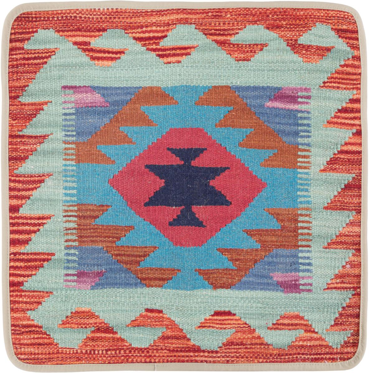 Afghanischer Teppich Kelim Afghan Kissenbezug 50x50 50x50, Perserteppich Handgeknüpft