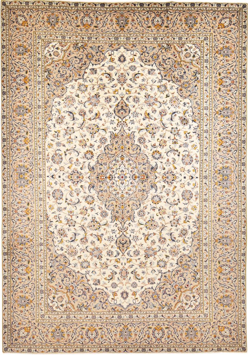 Tapis persan Kashan 344x241 344x241, Tapis persan Noué à la main