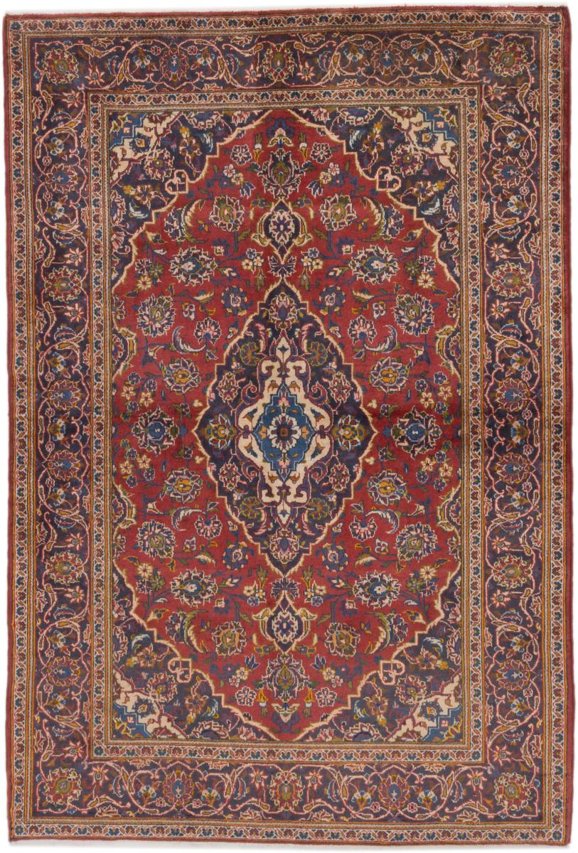 Tapis persan Kashan 219x144 219x144, Tapis persan Noué à la main