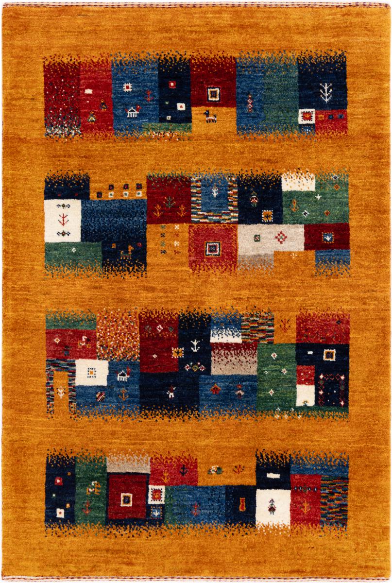 Tapis persan Persan Gabbeh Loribaft Atelier 121x81 121x81, Tapis persan Noué à la main