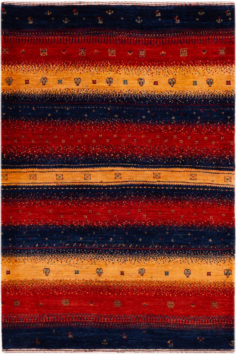 Alfombra persa Persia Gabbeh Loribaft Atash 125x83 125x83, Alfombra persa Anudado a mano