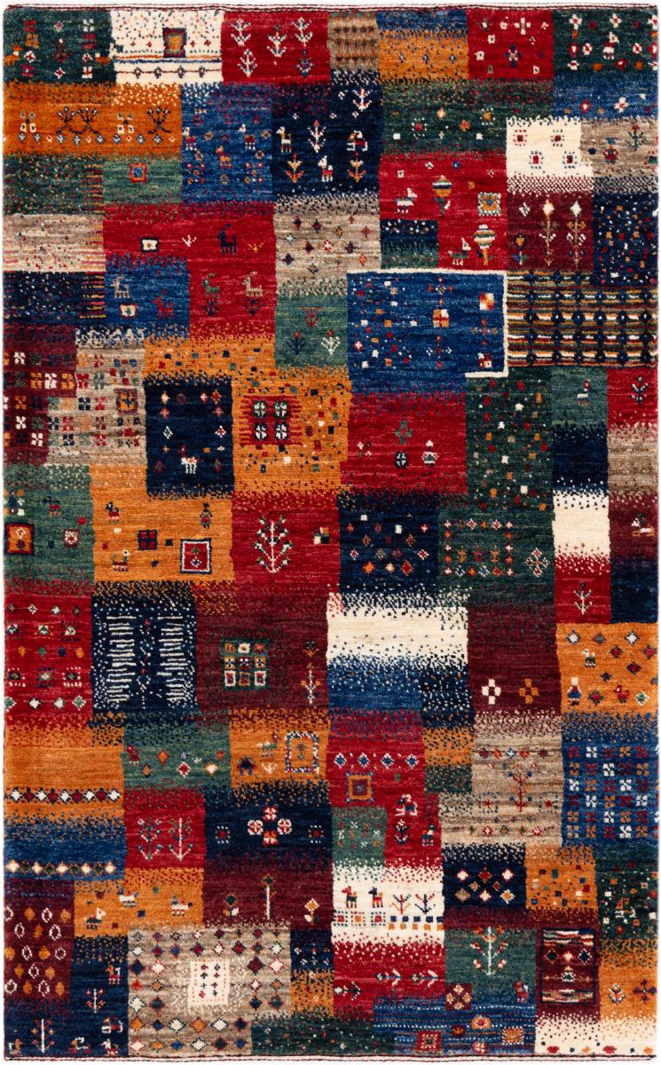 Tapis persan Persan Gabbeh Loribaft Atelier 131x81 131x81, Tapis persan Noué à la main