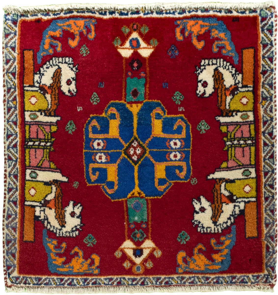 Tappeto persiano Shiraz 58x56 58x56, Tappeto persiano Annodato a mano