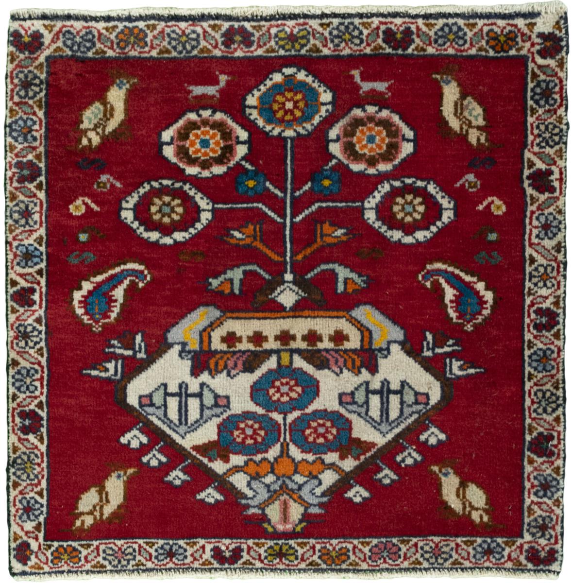 Persian Rug Shiraz 62x64 62x64, Persian Rug Knotted by hand