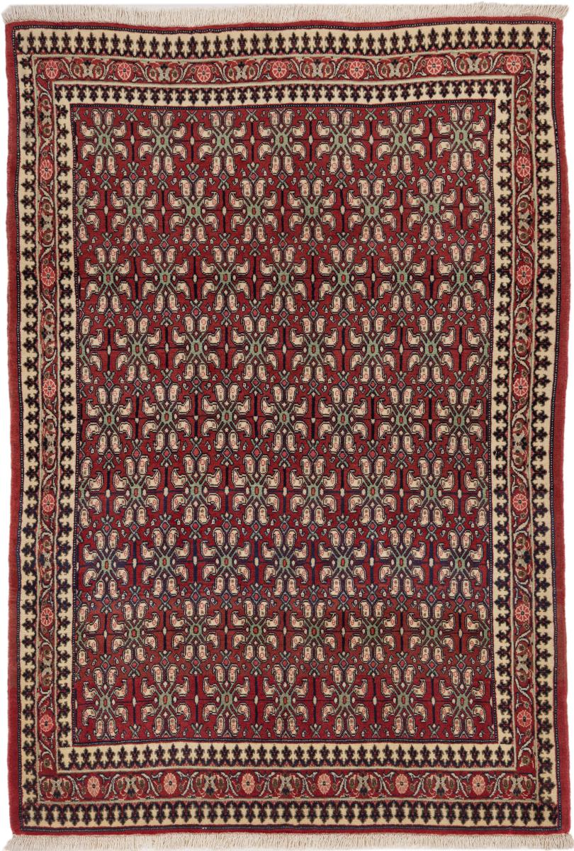 Tapis persan Hamadan 210x144 210x144, Tapis persan Noué à la main